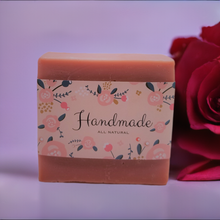 Load image into Gallery viewer, Handmade Vegan Rose Soap (3 Soaps)
